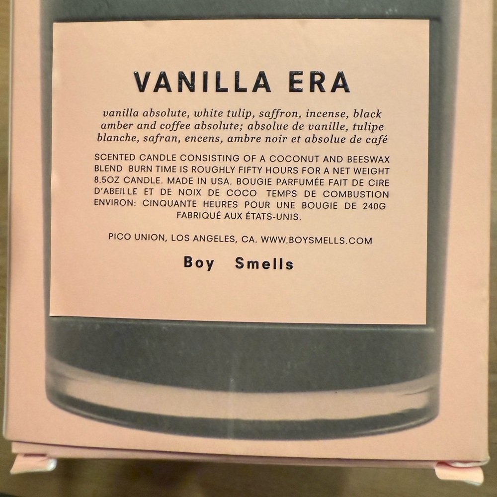 Boy Smells Vanilla Era Candle - Picture 4 of 4